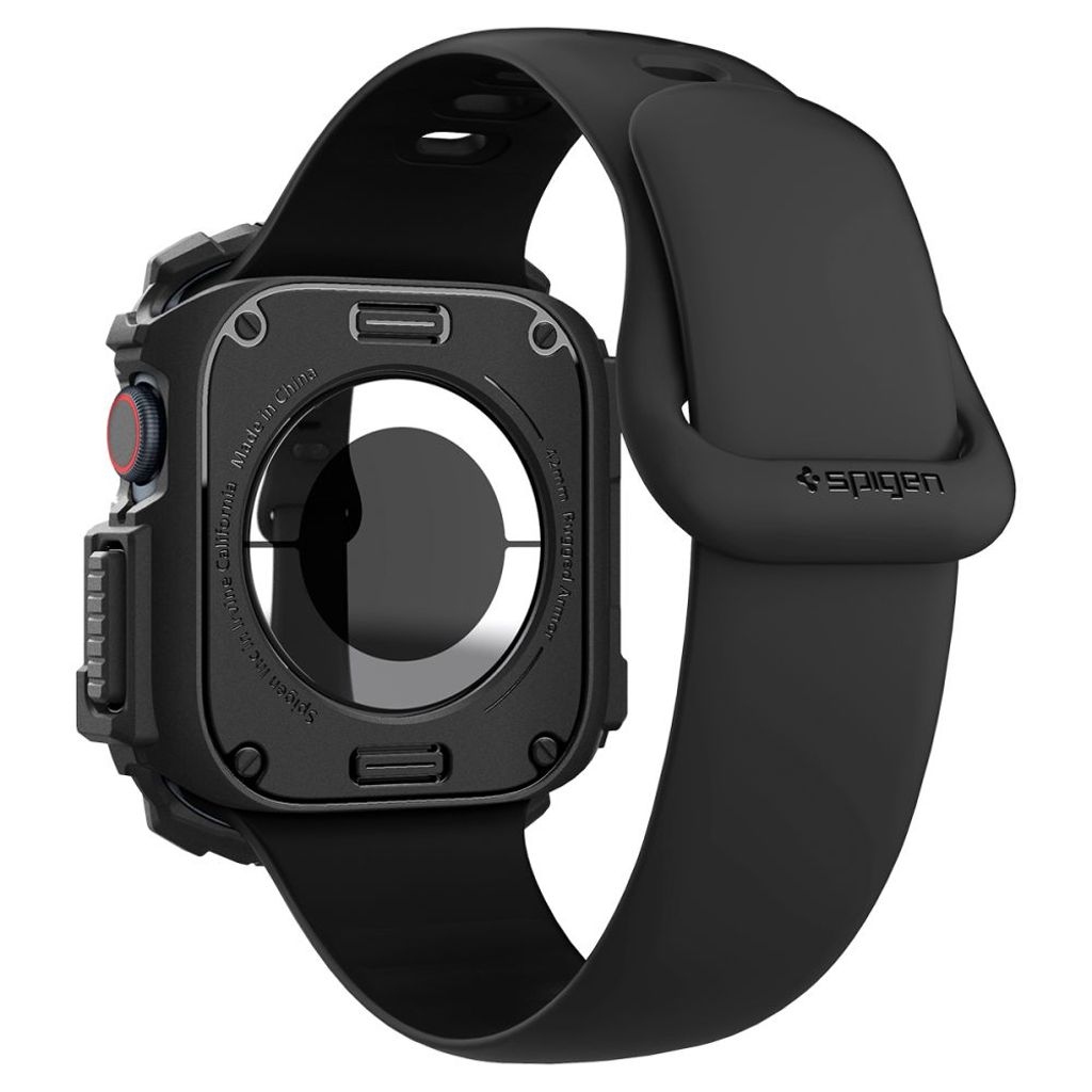 Spigen Rugged Armor Deksel til Apple Watch 10 (42mm) - Svart