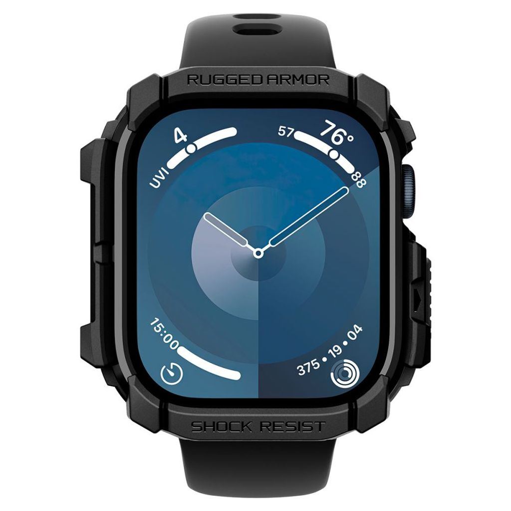 Spigen Rugged Armor Deksel til Apple Watch 10 (42mm) - Svart