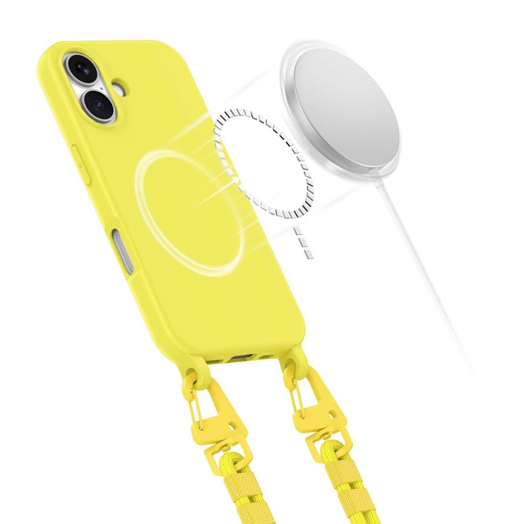 Tech-Protect MagNecklace MagSafe Case for iPhone 16 - Yellow