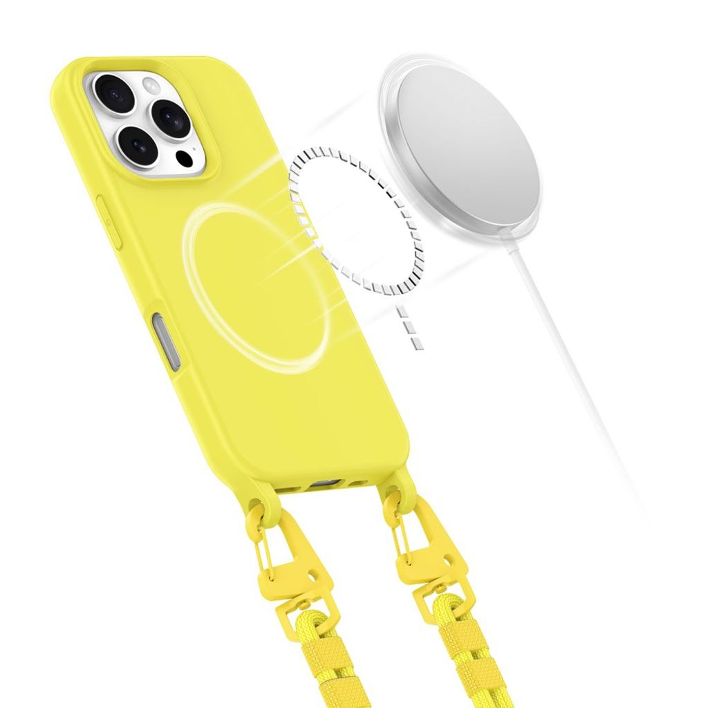 Tech-Protect MagNecklace MagSafe Deksel til iPhone 16 Pro Max - Gul