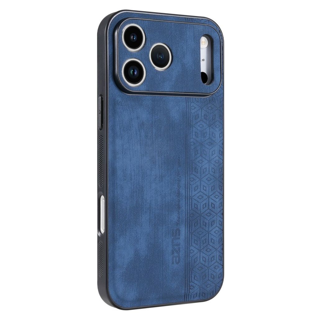 iPhone 18 Pro/17 Pro Skal PU-läder TPU - Blå