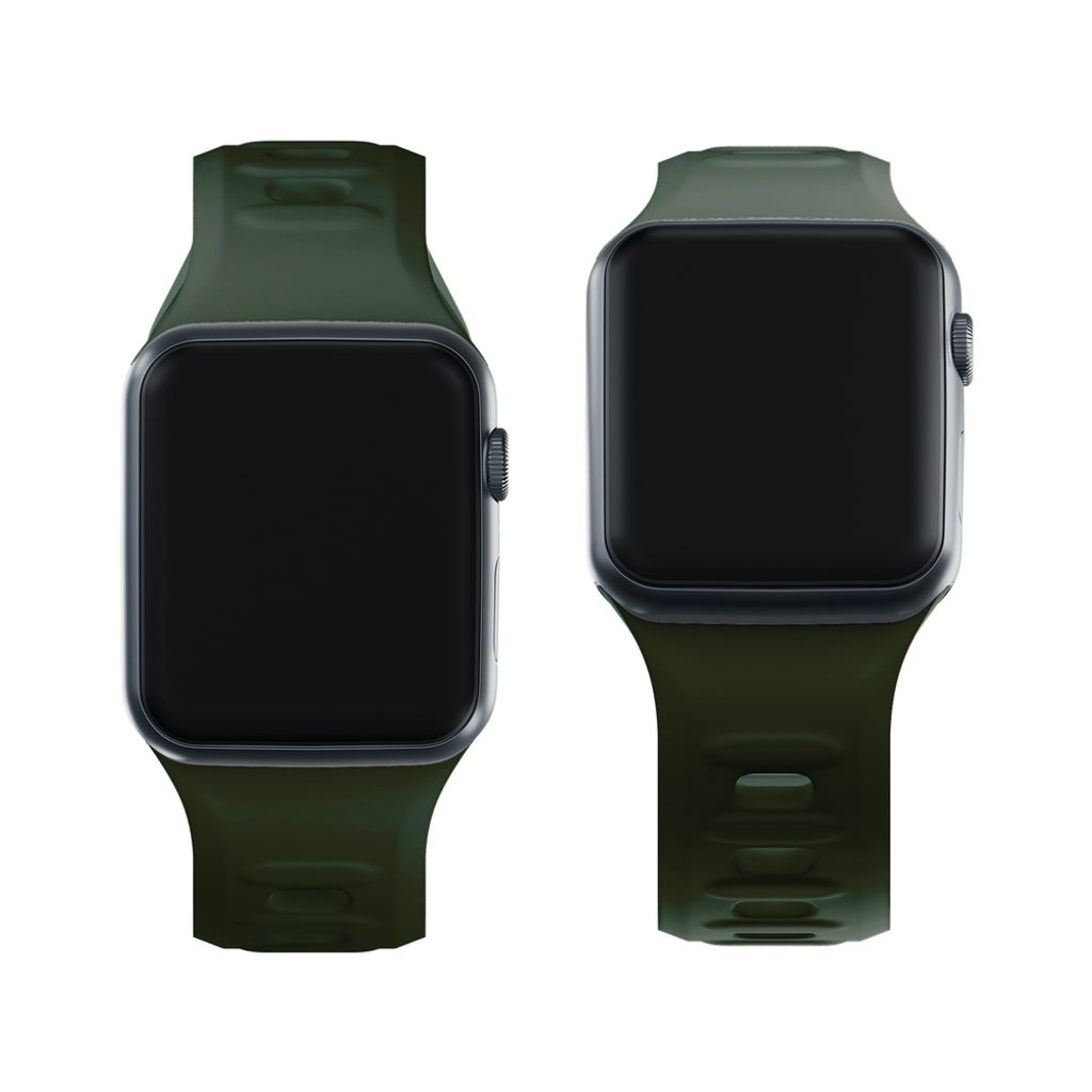 3mk Silikoni Kellonranneke Apple Watch 38/40/41mm - Vihreä