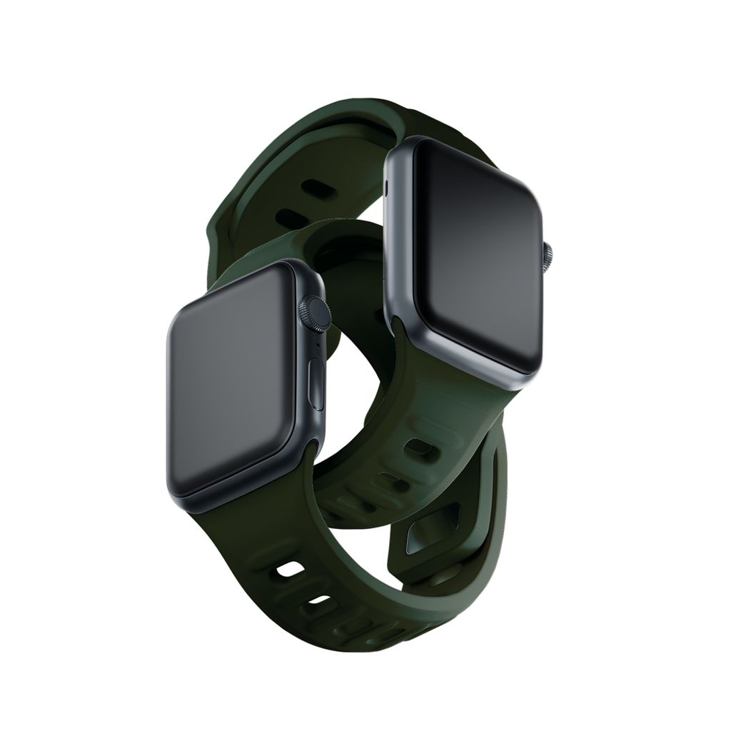 3mk Silikoni Kellonranneke Apple Watch 38/40/41mm - Vihreä