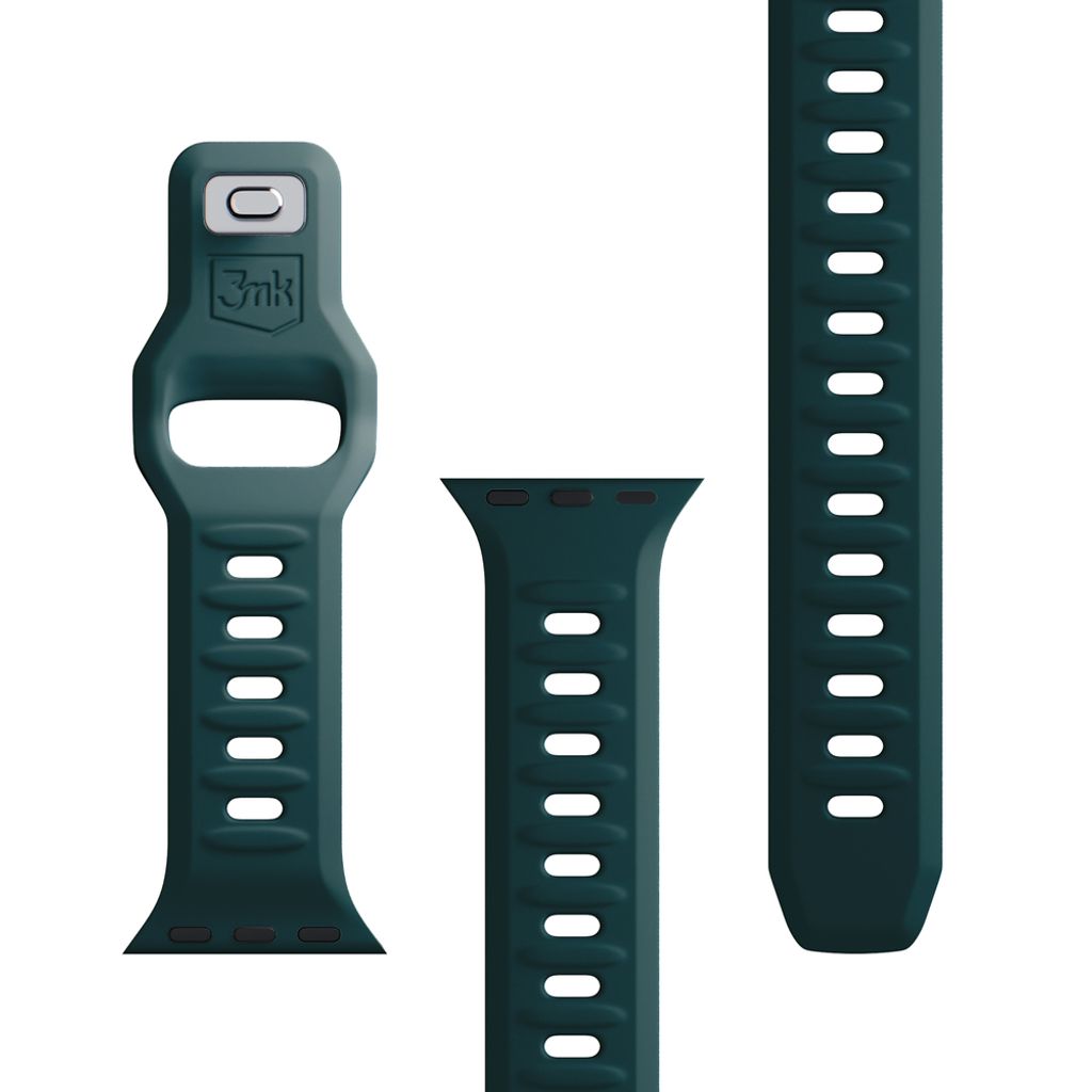 3mk Silikoni Kellonranneke Apple Watch 38/40/41mm - Vihreä