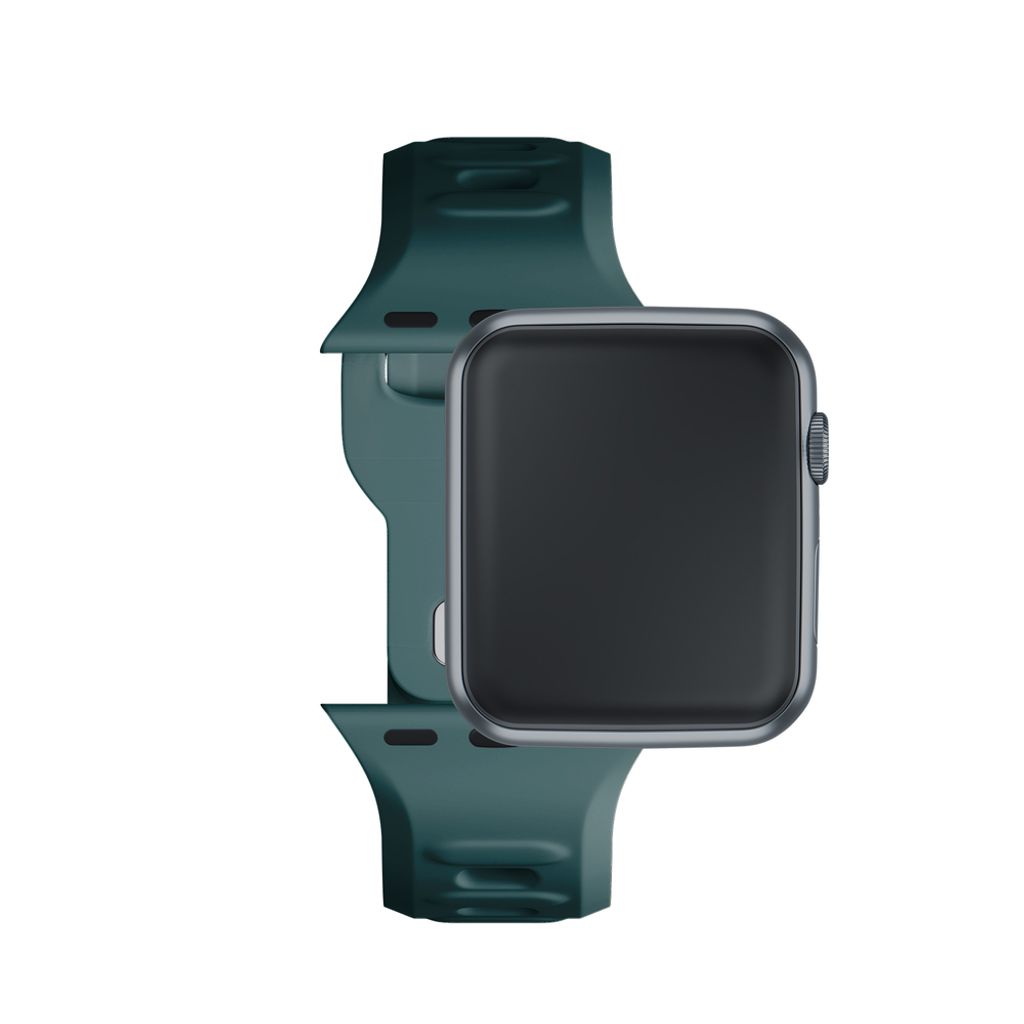3mk Silikoni Kellonranneke Apple Watch 38/40/41mm - Vihreä