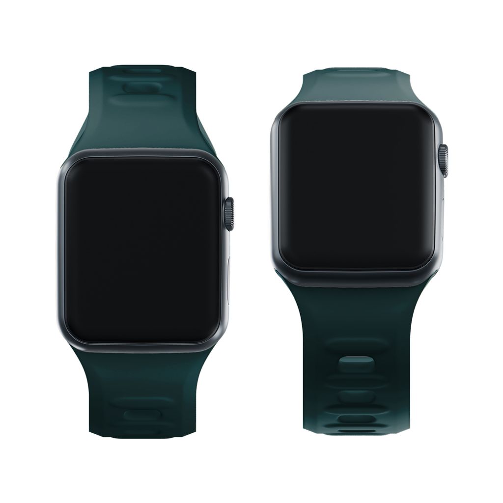 3mk Silikoni Kellonranneke Apple Watch 38/40/41mm - Vihreä