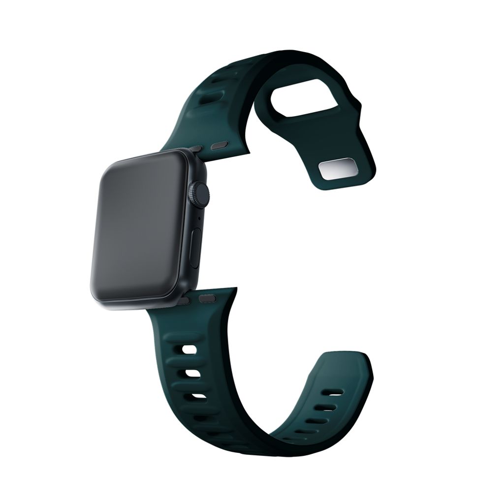 3mk Silikoni Kellonranneke Apple Watch 38/40/41mm - Vihreä