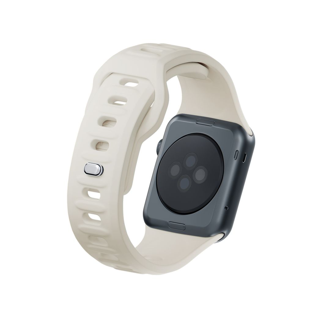 3mk Silikoni Kellonranneke Apple Watch 38/40/41mm  - Valkoinen