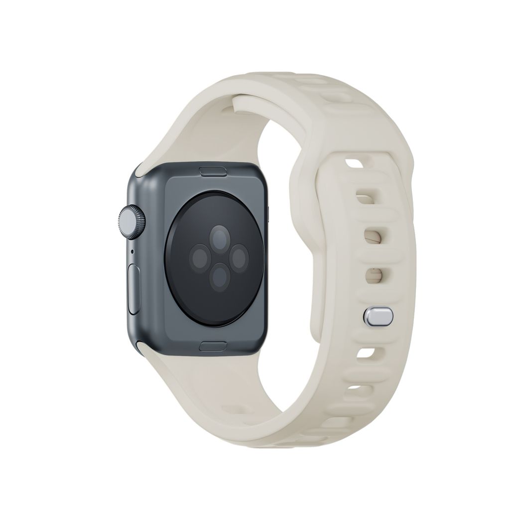 3mk Silikoni Kellonranneke Apple Watch 38/40/41mm  - Valkoinen