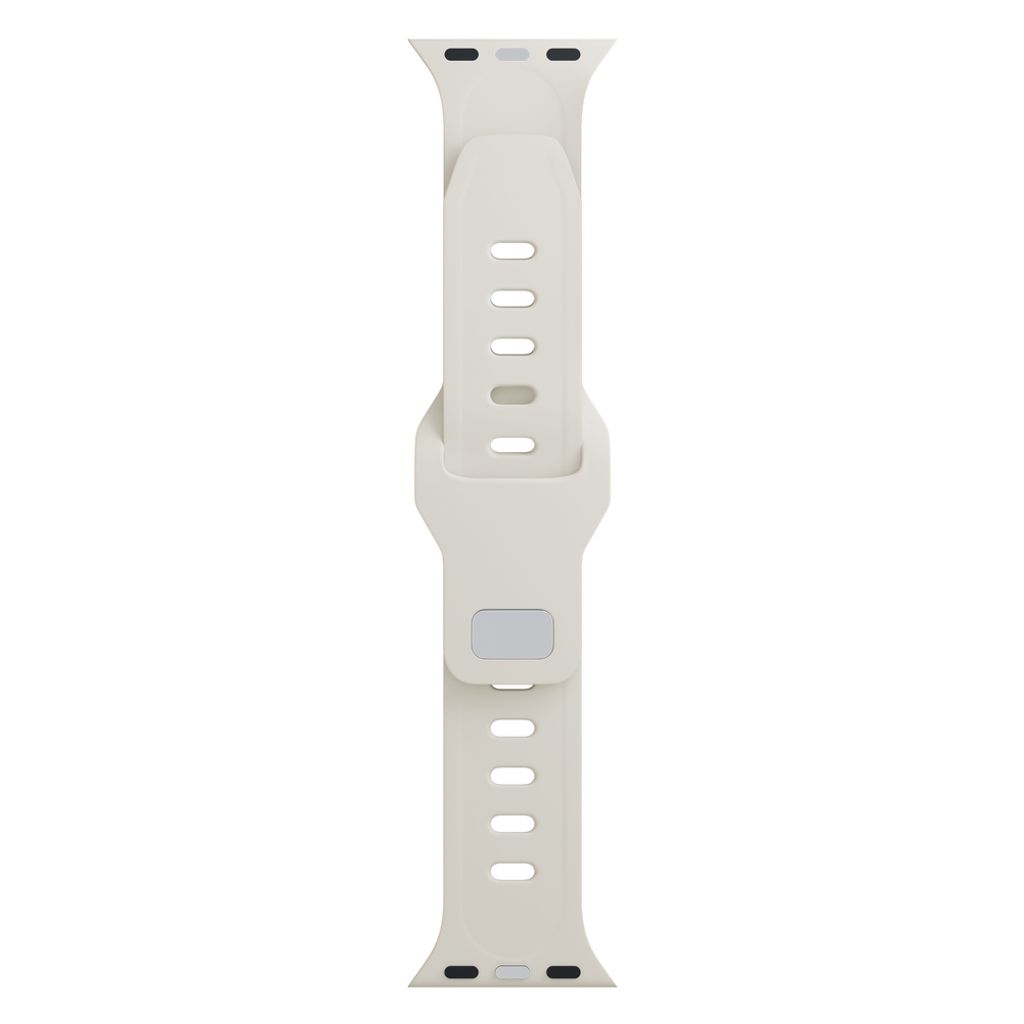 3mk Silikoni Kellonranneke Apple Watch 38/40/41mm  - Valkoinen