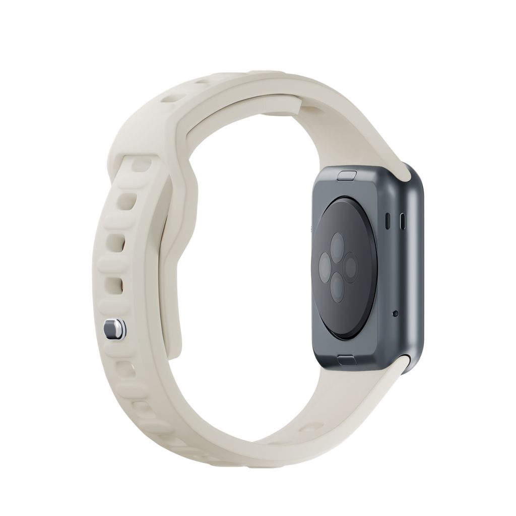 3mk Silikoni Kellonranneke Apple Watch 38/40/41mm  - Valkoinen
