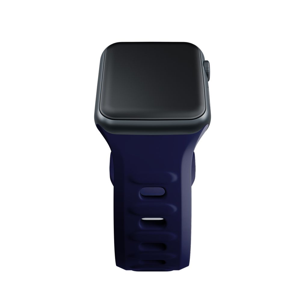 3mk Silikon Kockarmband till Apple Watch 38/40/41mm - Blå