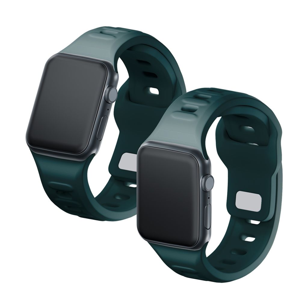3mk Silikoni Kellonranneke Apple Watch 42/44/45/49mm - Vihreä
