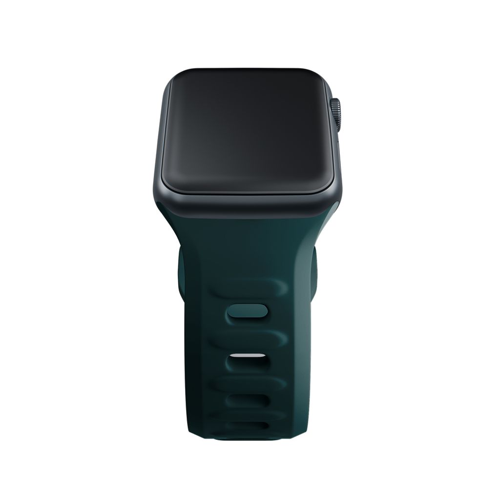 3mk Silikoni Kellonranneke Apple Watch 42/44/45/49mm - Vihreä
