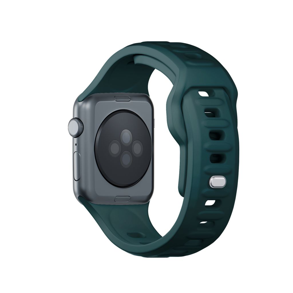 3mk Silikoni Kellonranneke Apple Watch 42/44/45/49mm - Vihreä