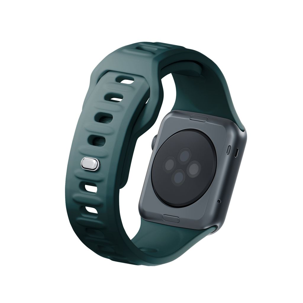 3mk Silikoni Kellonranneke Apple Watch 42/44/45/49mm - Vihreä
