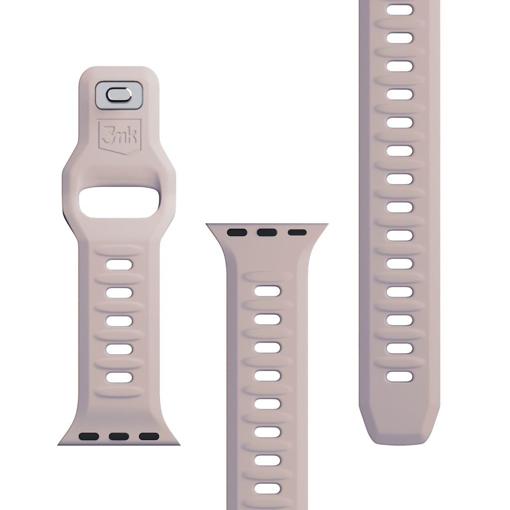 3mk Silikoni Kellonranneke Apple Watch 42/44/45/49mm  - Beige