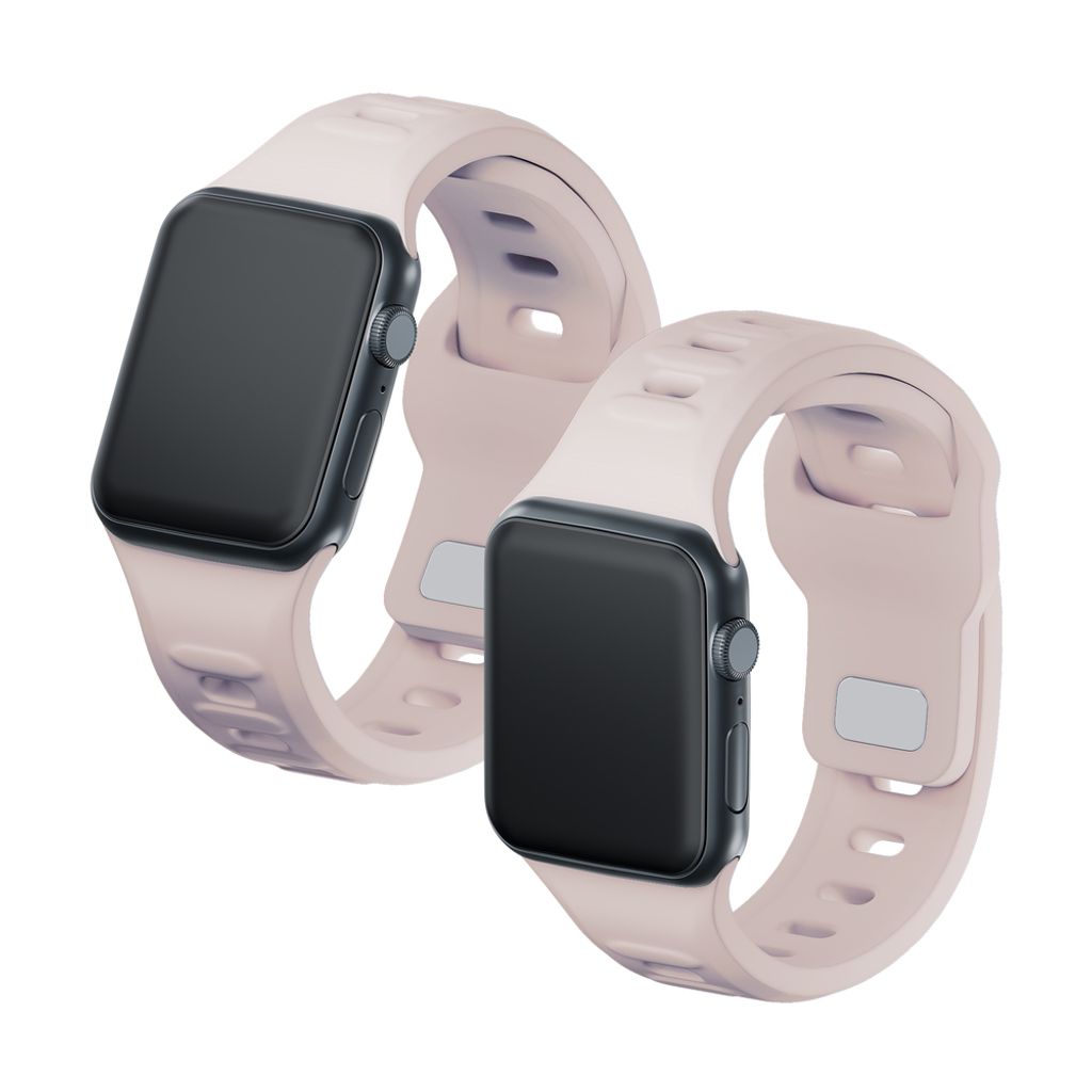 3mk Silikoni Kellonranneke Apple Watch 42/44/45/49mm  - Beige
