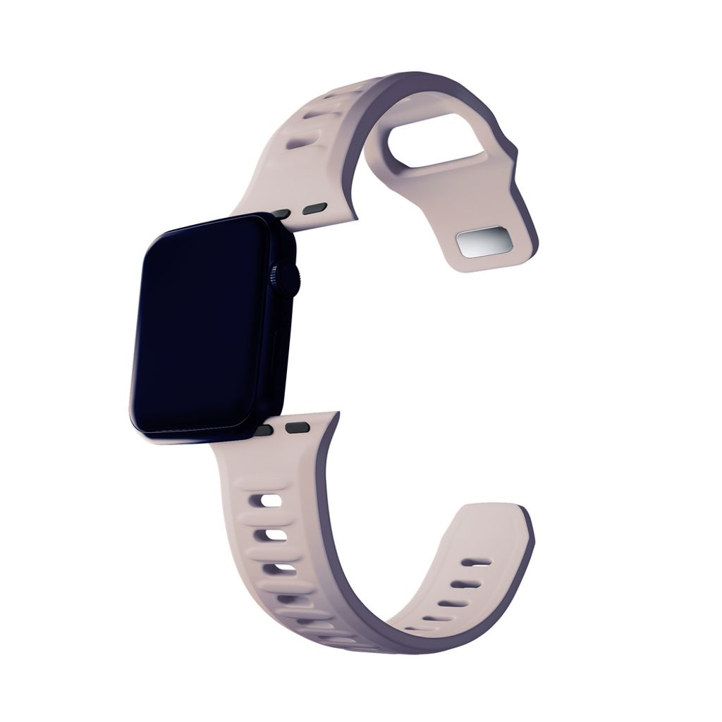 3mk Silikoni Kellonranneke Apple Watch 42/44/45/49mm  - Beige