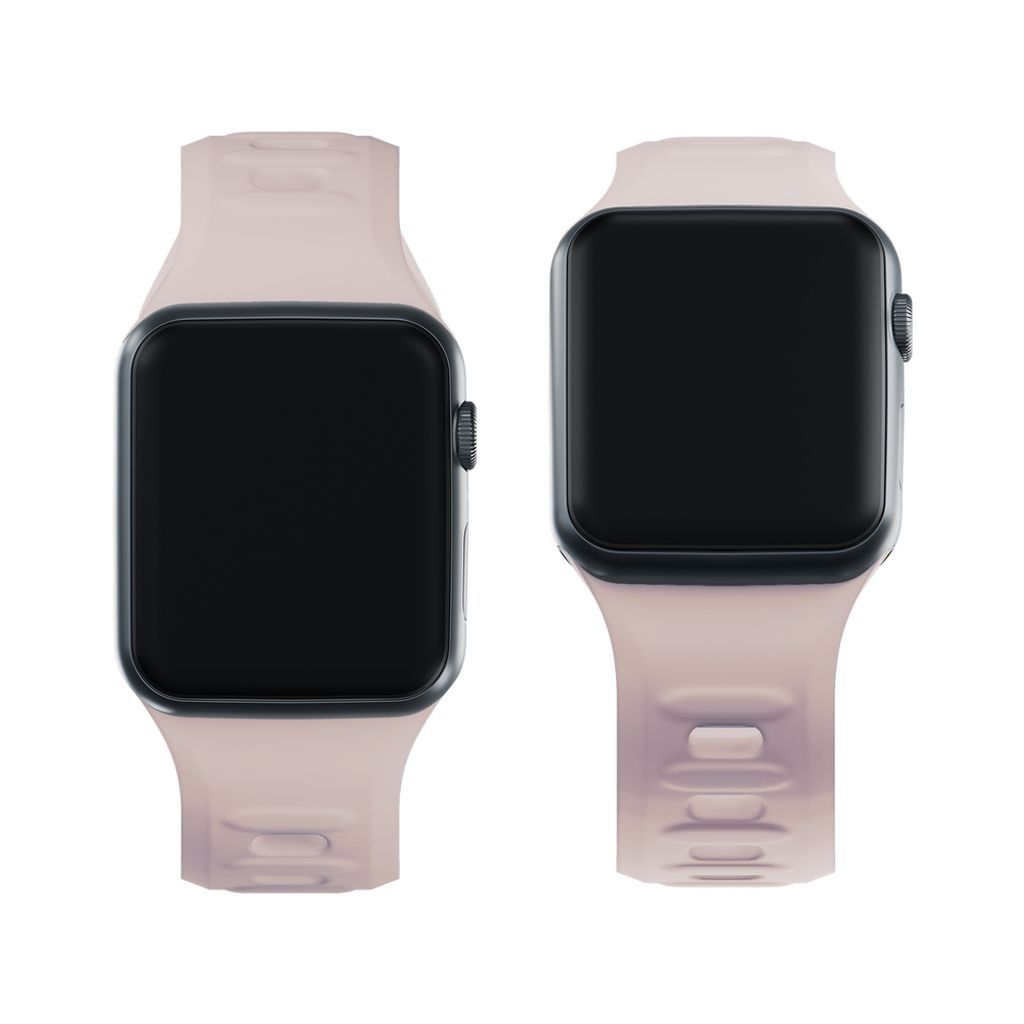 3mk Silikoni Kellonranneke Apple Watch 42/44/45/49mm  - Beige