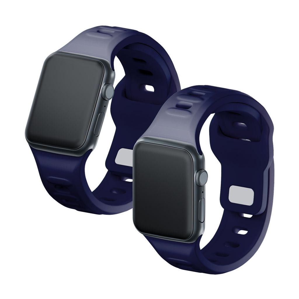 3mk Silikoni Kellonranneke Apple Watch 42/44/45/49mm  - Sininen