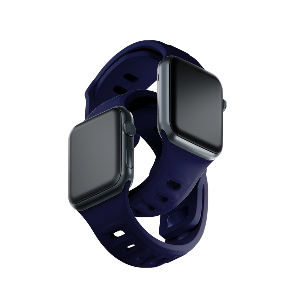 3mk Silikoni Kellonranneke Apple Watch 42/44/45/49mm  - Sininen