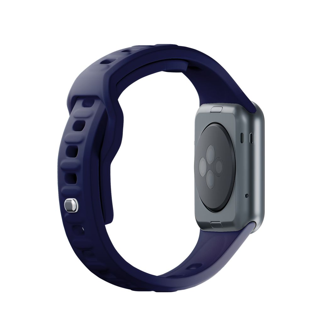 3mk Silikoni Kellonranneke Apple Watch 42/44/45/49mm  - Sininen