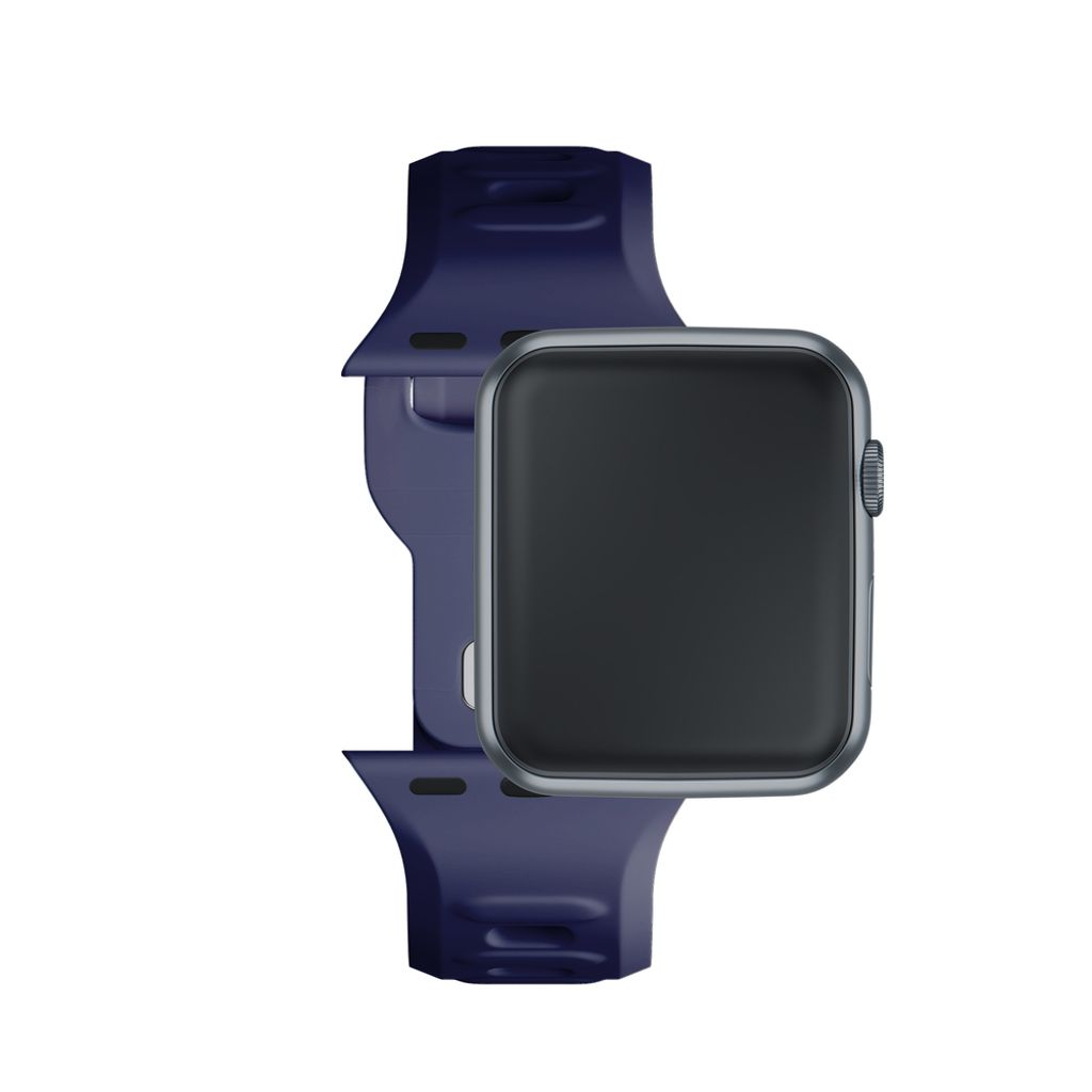 3mk Silikoni Kellonranneke Apple Watch 42/44/45/49mm  - Sininen