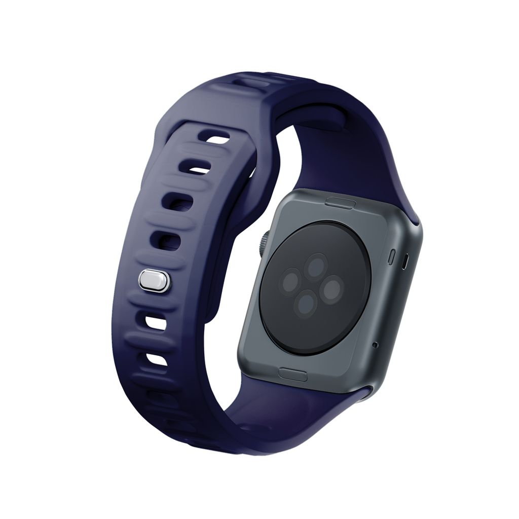 3mk Silikoni Kellonranneke Apple Watch 42/44/45/49mm  - Sininen