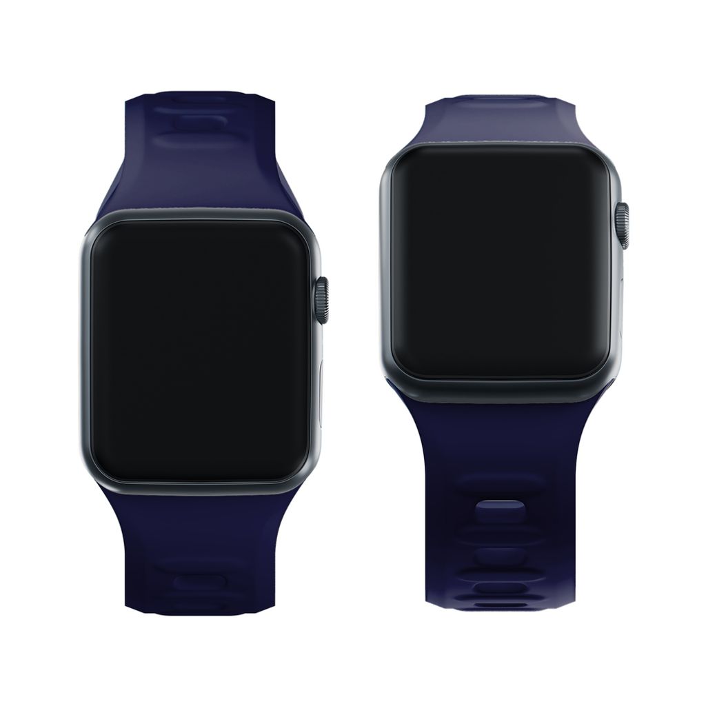 3mk Silikoni Kellonranneke Apple Watch 42/44/45/49mm  - Sininen