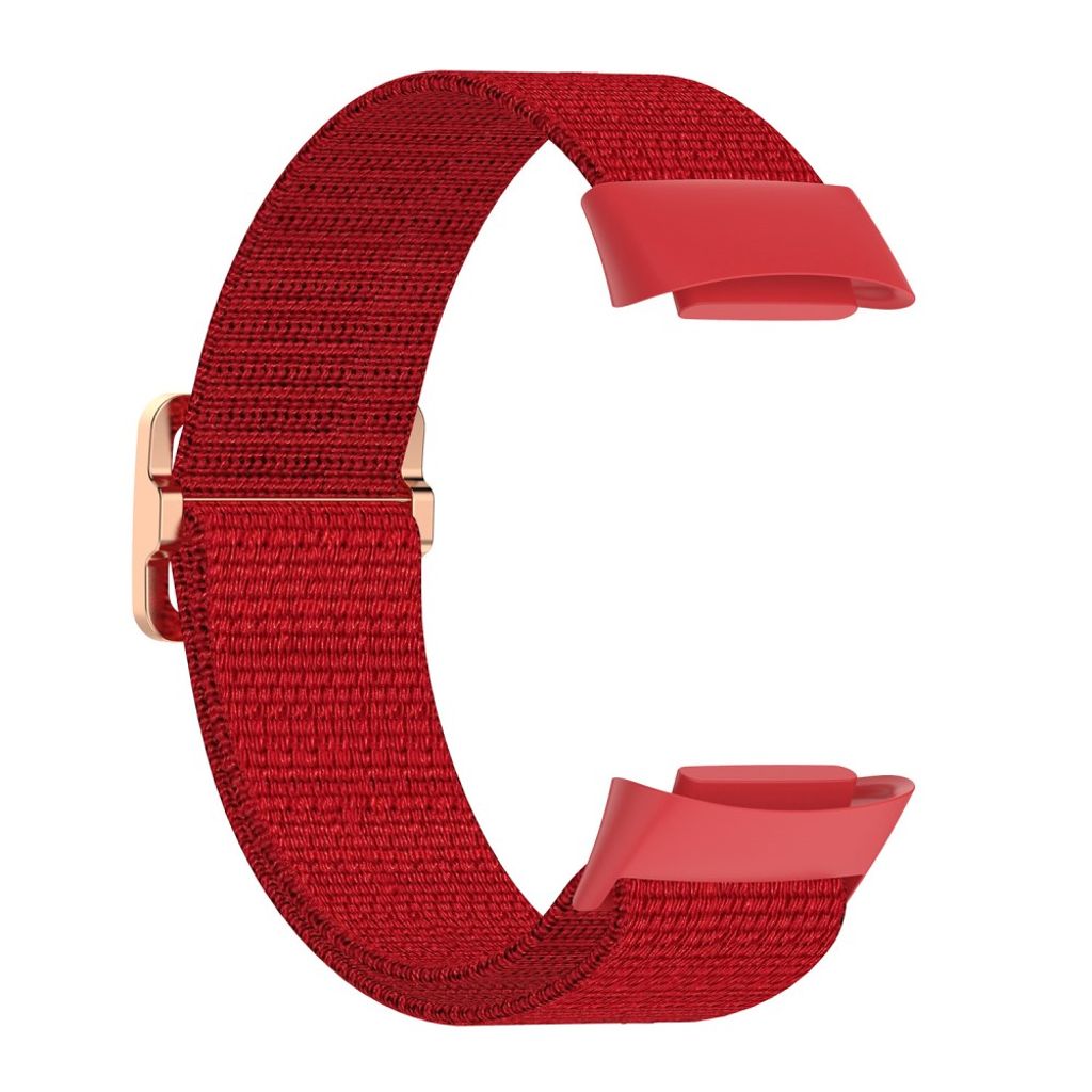 Fitbit Charge 6/5 Kellonranneke, Nylon - punainen