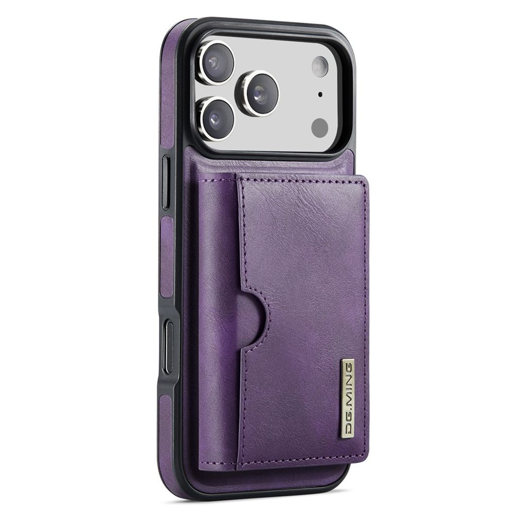 DG.MING iPhone 18 Pro/17 Pro Deksel med Magnetisk Lommebok - Lilla
