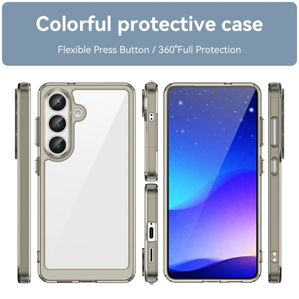 Samsung Galaxy S26 / S26 Pro Akryl Skal - Transparent Grå