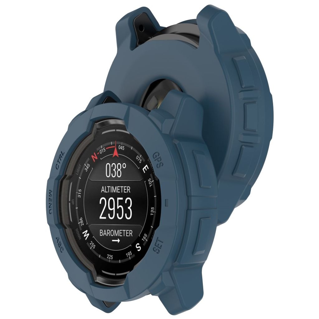 Garmin Instinct 3 AMOLED 50mm osv. Cover i Silikone - Blå