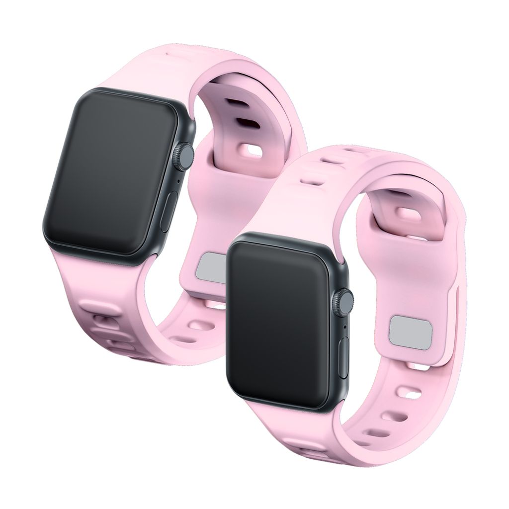 3mk Silikoni Kellonranneke Apple Watch 38/40/41mm  - Vaaleanpunainen