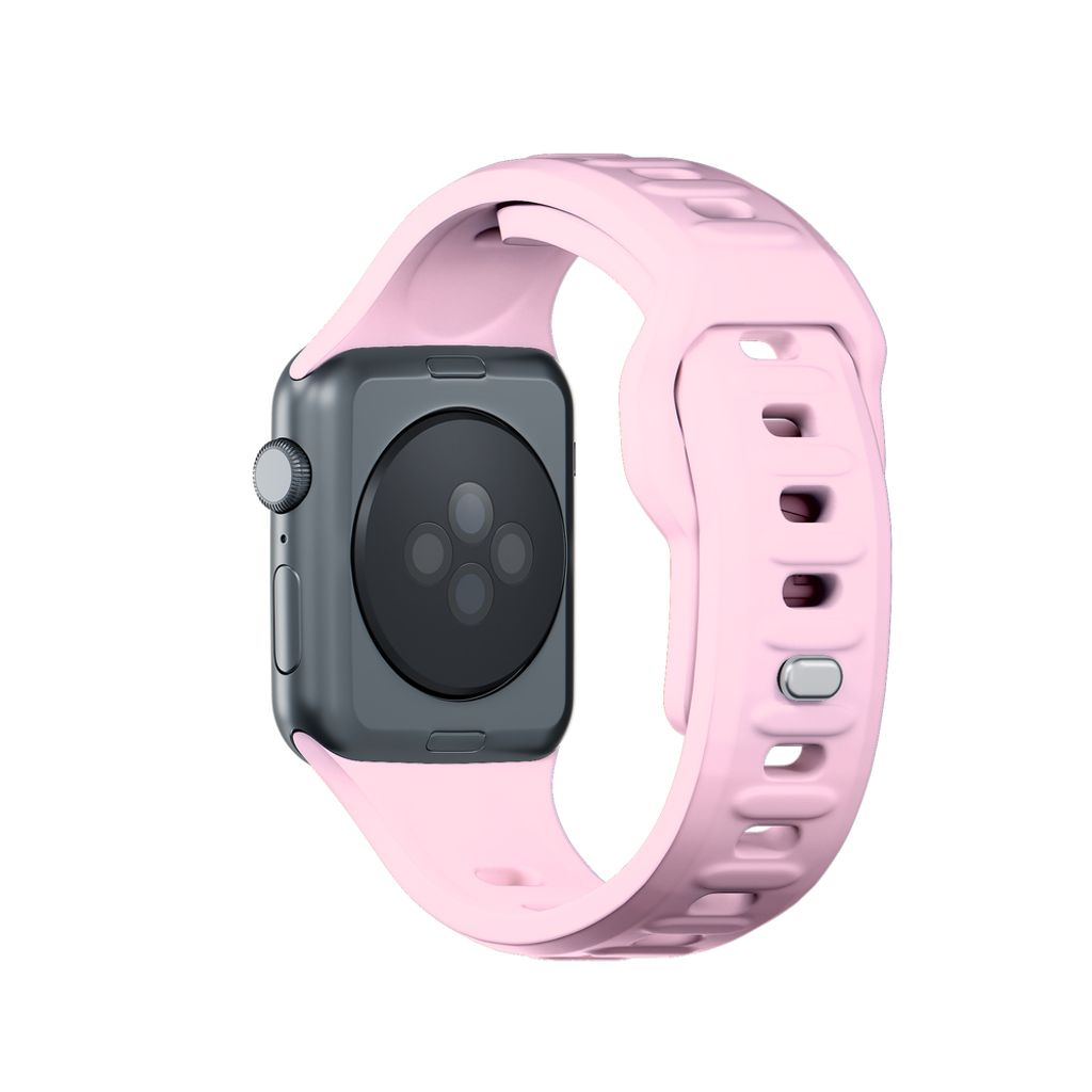 3mk Silikoni Kellonranneke Apple Watch 38/40/41mm  - Vaaleanpunainen