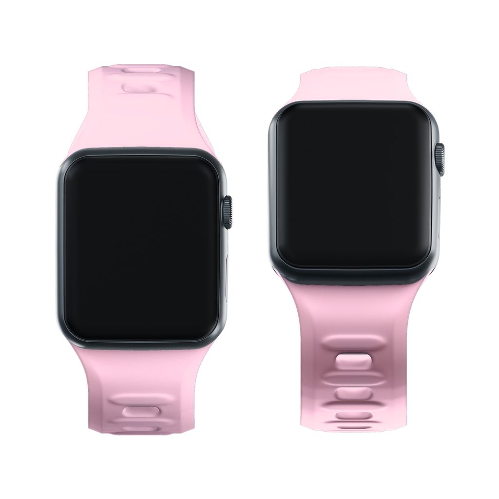 3mk Silikoni Kellonranneke Apple Watch 38/40/41mm  - Vaaleanpunainen