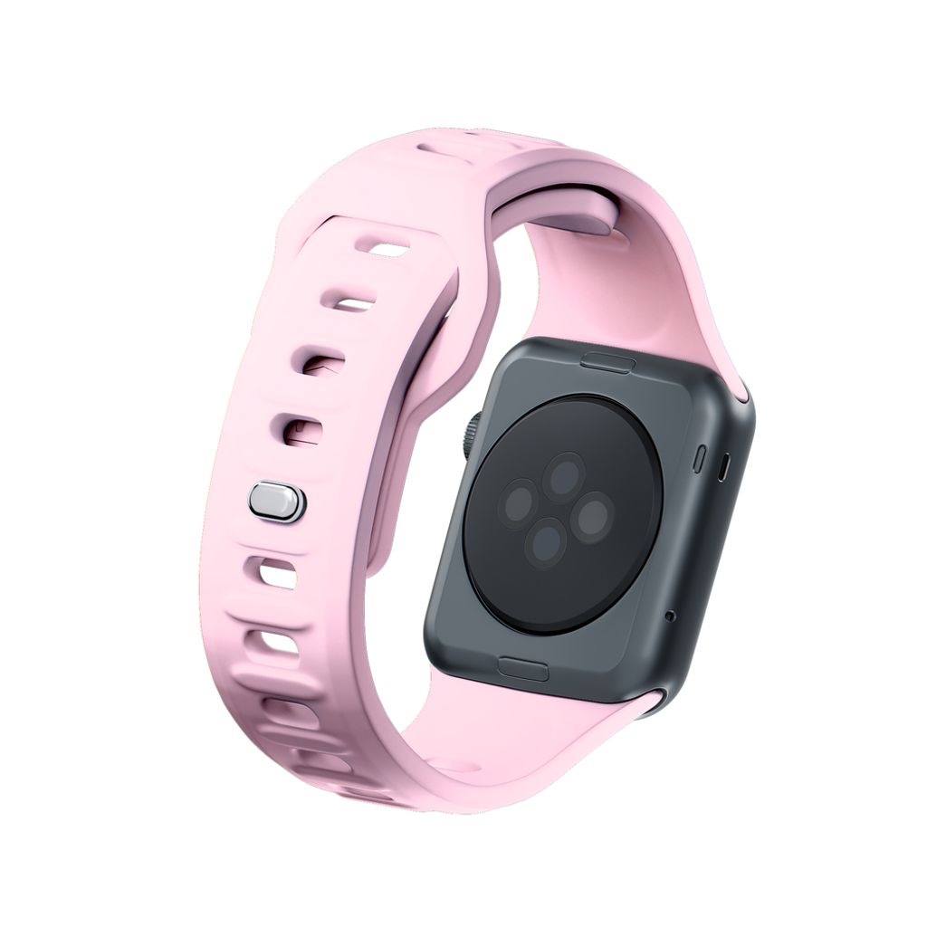 3mk Silikoni Kellonranneke Apple Watch 38/40/41mm  - Vaaleanpunainen