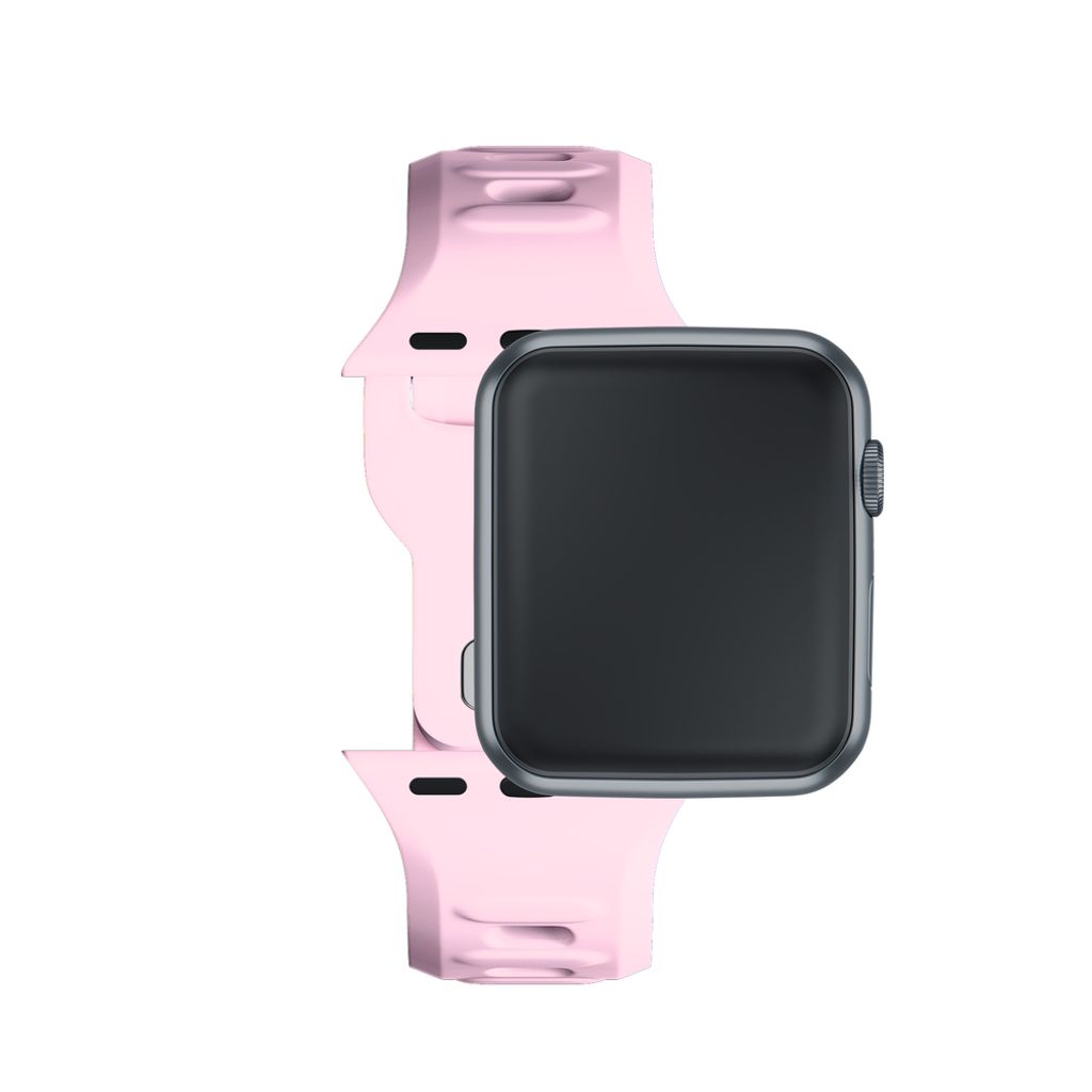 3mk Silikoni Kellonranneke Apple Watch 38/40/41mm  - Vaaleanpunainen