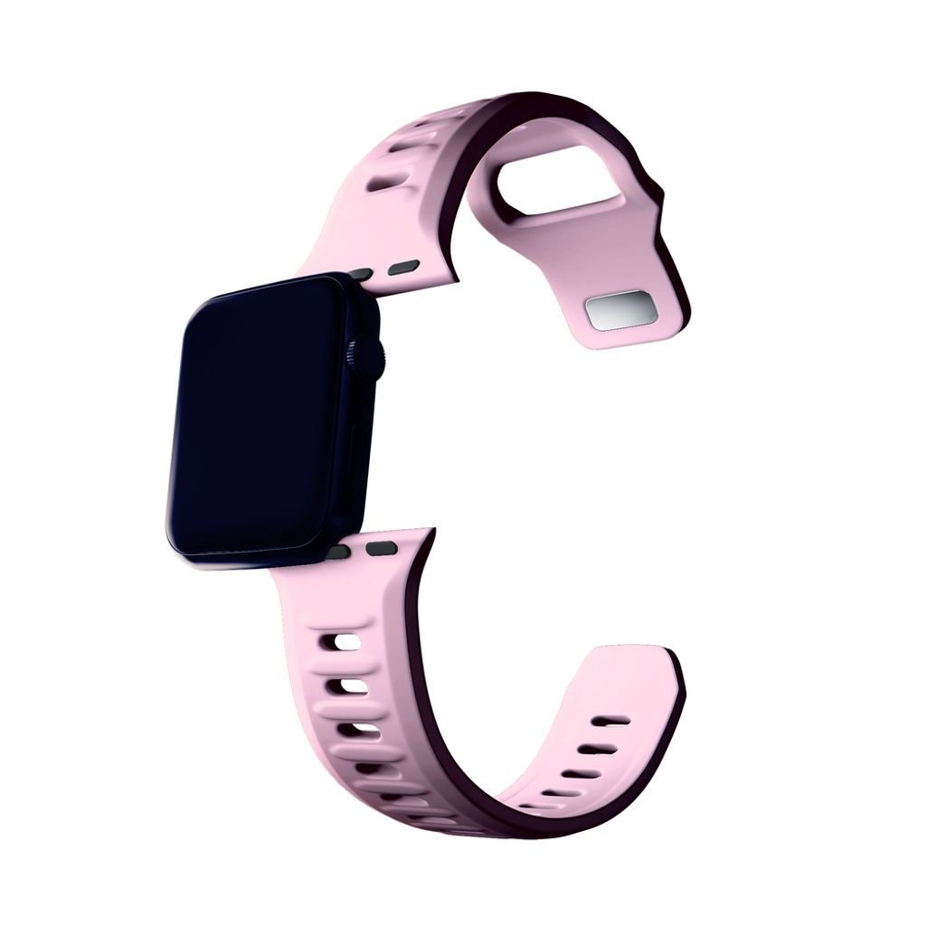 3mk Silikoni Kellonranneke Apple Watch 38/40/41mm  - Vaaleanpunainen