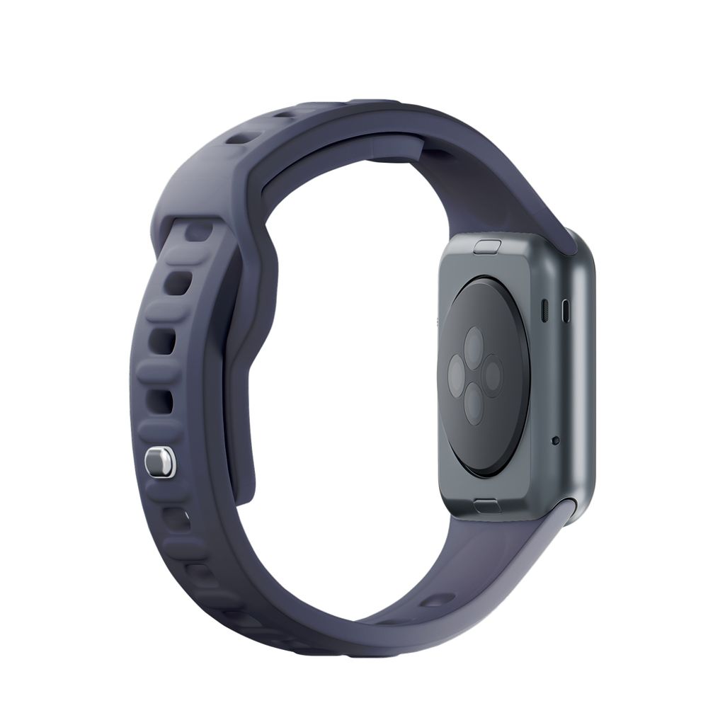 3mk Silikoni Kellonranneke Apple Watch 42/44/45/49mm  - Harmaa