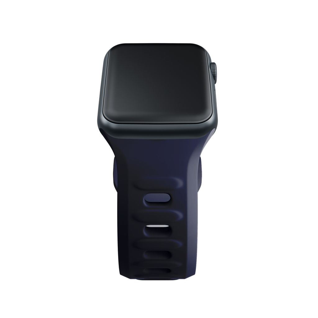 3mk Silikoni Kellonranneke Apple Watch 42/44/45/49mm  - Harmaa