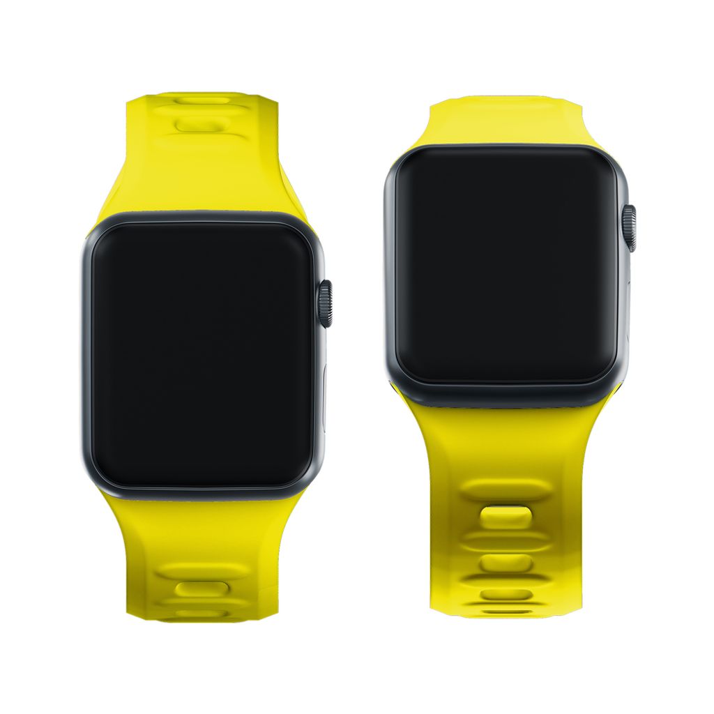 3mk Silikoni Kellonranneke Apple Watch 38/40/41mm  - Keltainen