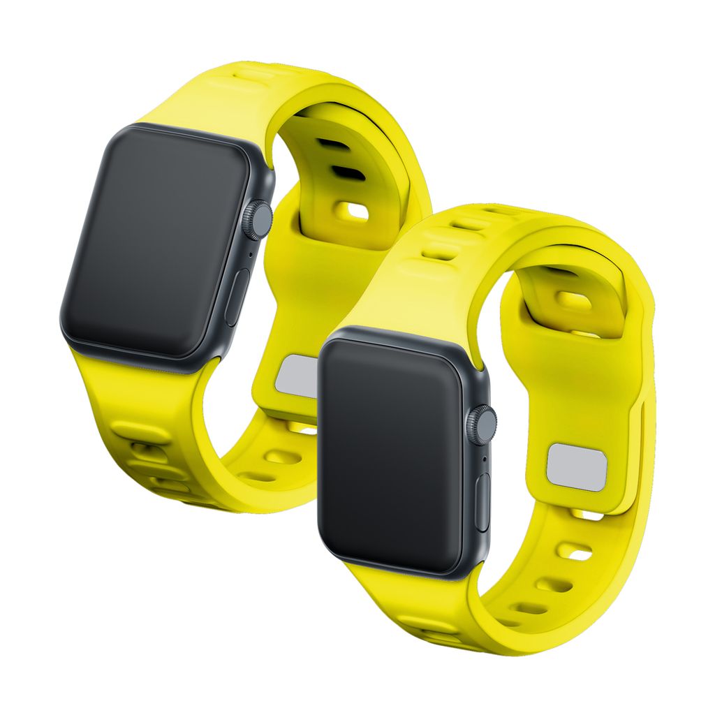 3mk Silikoni Kellonranneke Apple Watch 38/40/41mm  - Keltainen