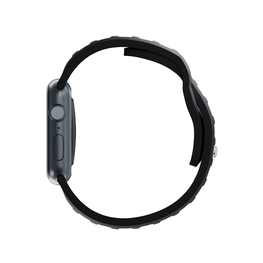 3mk Silikoni Kellonranneke Apple Watch 38/40/41mm  - Musta