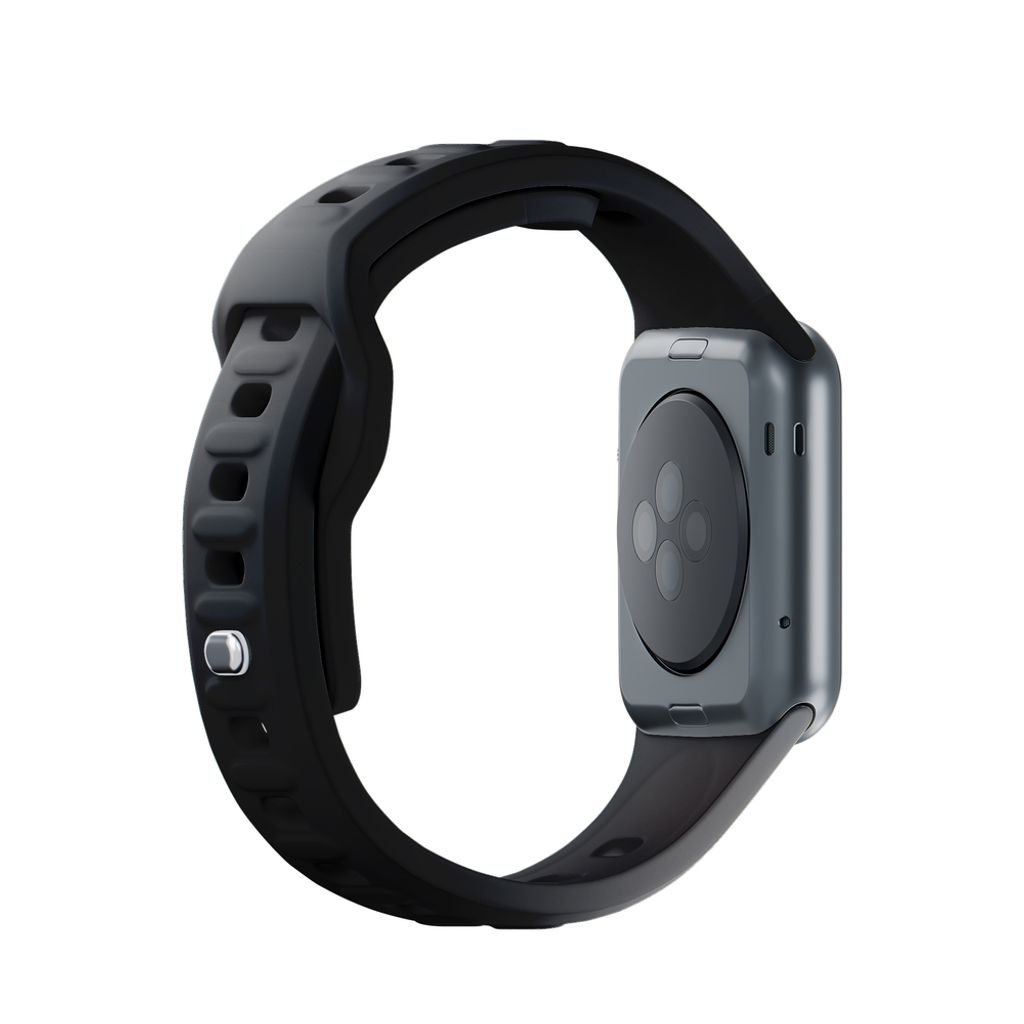 3mk Silikoni Kellonranneke Apple Watch 38/40/41mm  - Musta