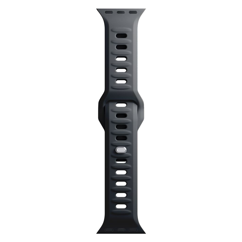 3mk Silikoni Kellonranneke Apple Watch 38/40/41mm  - Musta