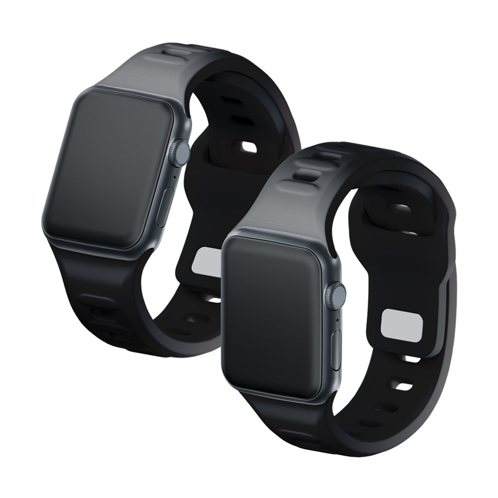 3mk Silikoni Kellonranneke Apple Watch 38/40/41mm  - Musta