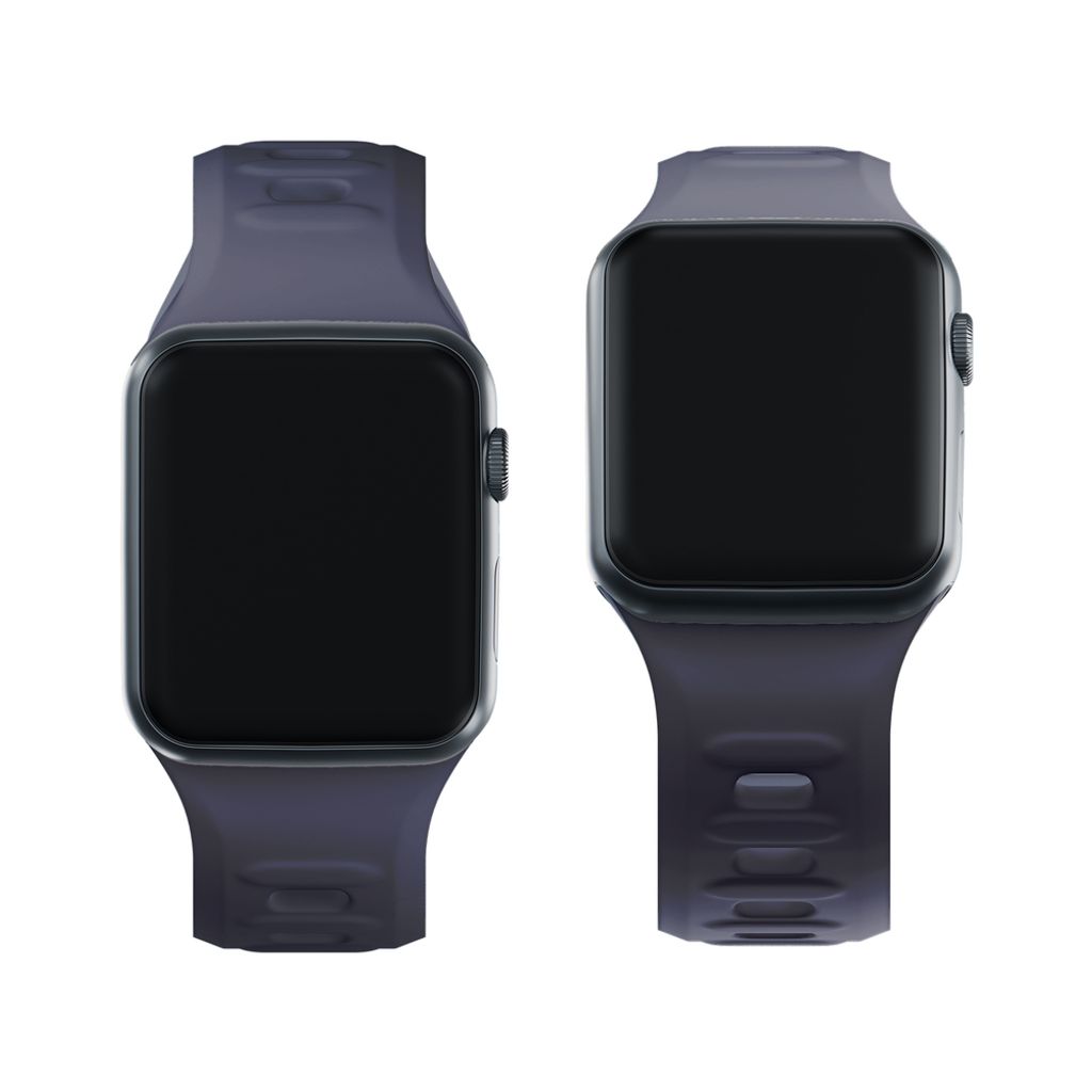 3mk Silikon Kockarmband till Apple Watch 38/40/41mm  - Grå