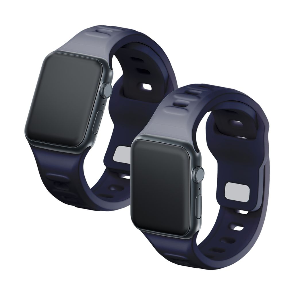 3mk Silikon Kockarmband till Apple Watch 38/40/41mm  - Grå